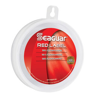 Red Label Leader Fluorocarbon, Fluorescent Clear/Blue, 25 yds.