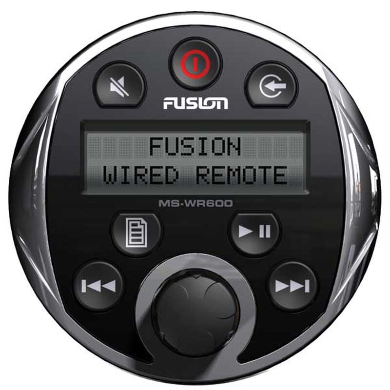 FUSION MSWR600C Wired Remote for 600 Series (Chrome) West Marine