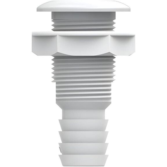 SEAFLO 2" Thru Hull Fitting with Check Valve White image number 4