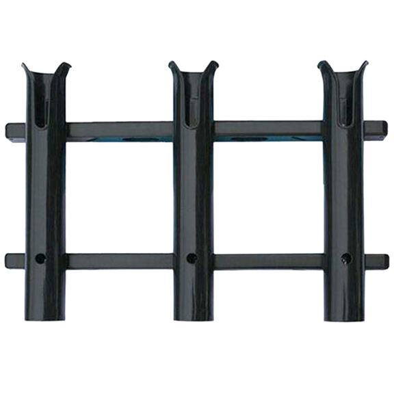 Surface Mount 3 Rod Holder, Black image number 0