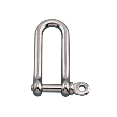 Stainless Steel High-Resistance Long "D" Shackle with 1/4" Pin