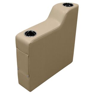 Wise DLX3010-207 DLX Series Pontoon Right Radius Arm Rest - Neutral
