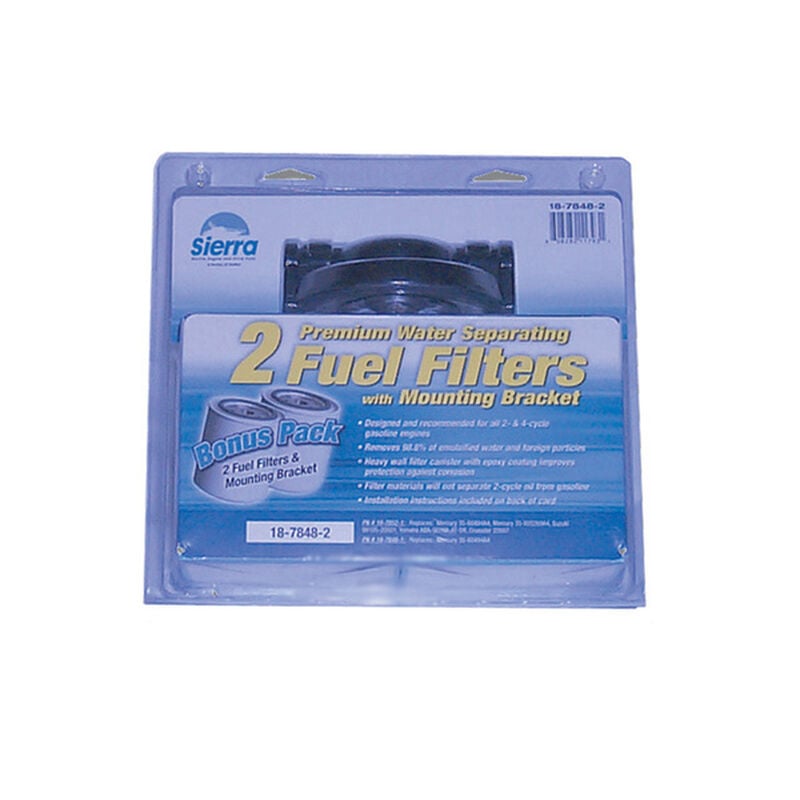 Sierra 18-7848-2 Fuel/Water Separator Kit Filter-Bonus Pack, 21 Micron | by West Marine