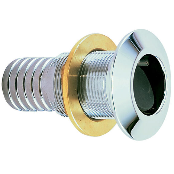 2" Chrome Thru-Hull Fitting image number 0