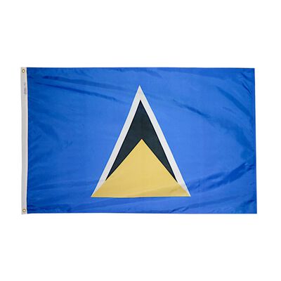 12" x 18" St. Lucia Courtesy Flag