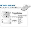 RIB-310 Double Floor Rigid Hypalon Inflatable Boat image number 1