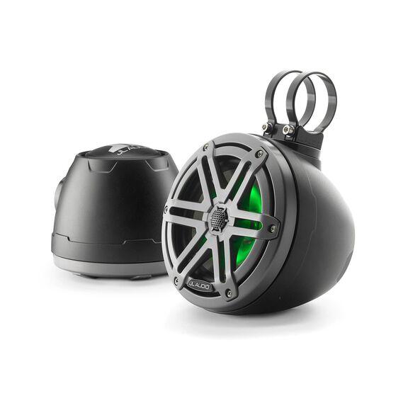 M3-650VEX-Mb-S-Gm-i 6.5" Coaxial Speakers with RGB LED Lighting, Gunmetal Sport Grilles image number 1