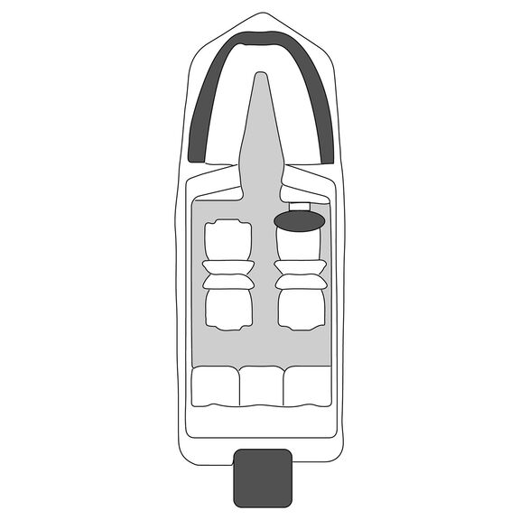 Flex-Fit&trade; PRO Boat Cover V-Hull, Runabout, 14' - 16' image number 3