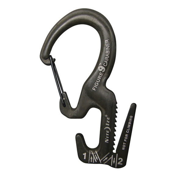Large Black Figure 9 Carabiner image number 0