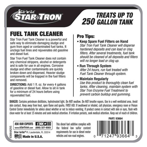 Star Tron&reg; Fuel Tank Cleaner, 64 oz. image number 3