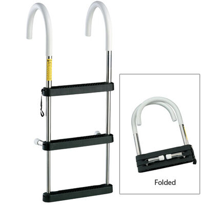 Telescoping Stainless-Steel Hook Ladders