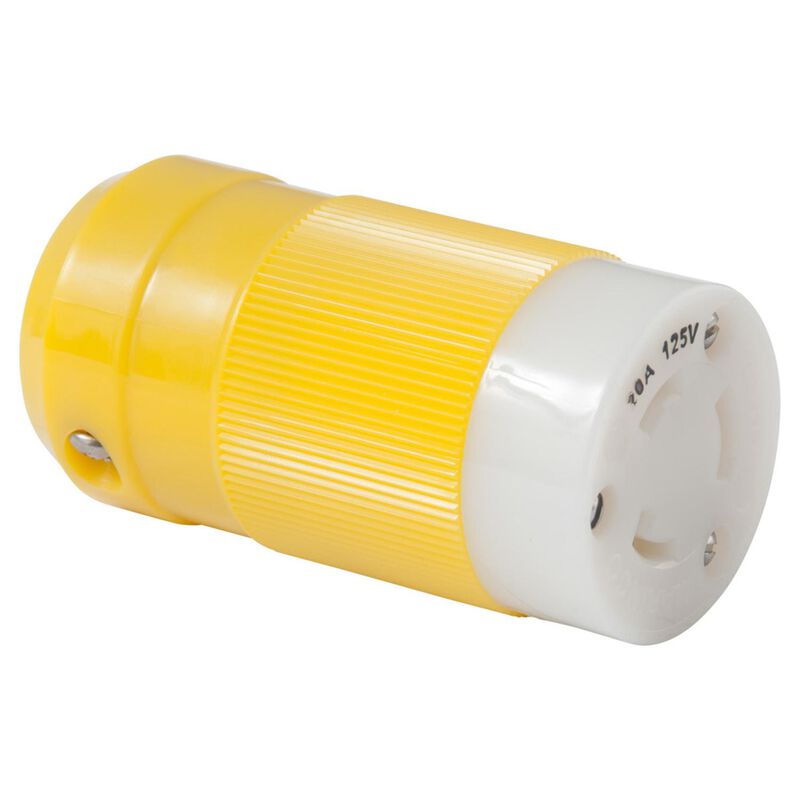 Female Connector, 20A 125V, Yellow image number 0