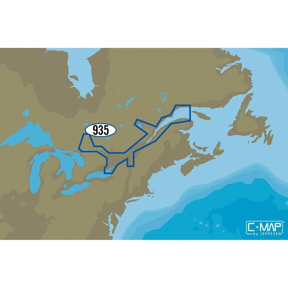 NA-M935 St. Lawrence River C-MAP MAX Chart microSD/SD Card image number 0