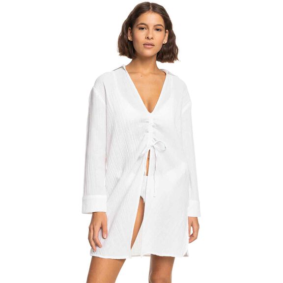 ROXY Women's Sun And Limonade Cover-Up Shirt Dress
