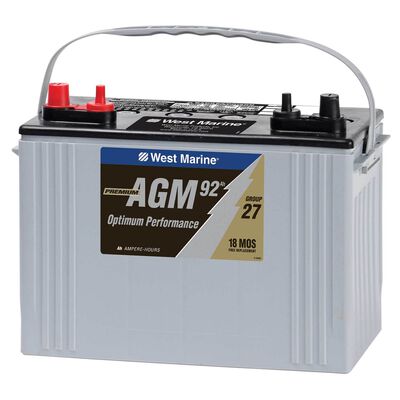 Group 27 Dual-Purpose AGM Battery, 92 Amp Hours