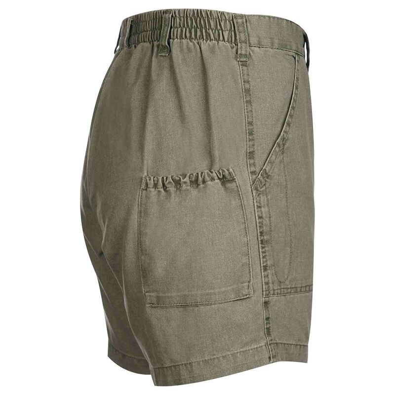 Hook & Tackle Men's Original Beer Can Island Shorts, Olive, 38, Green