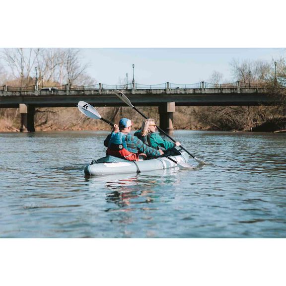 Platte-Plus 12ft 3in Tandem Inflatable Kayak, Smoke Blue image number 4