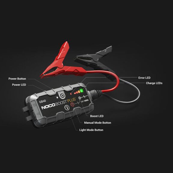 Noco Boost Plus GB40 Ultrasafe Lithium Jump Starter, 1000 Amp, 12V image number 6