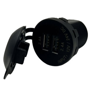 Dual USB Charger, Socket Mounted