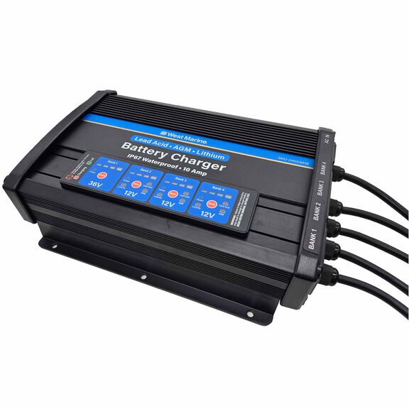 Mounted Marine Battery Charger, 3x12V + 36V, 4 Bank image number 0