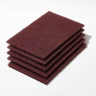 6" x 9"  Very Fine Scuff Pads, Maroon, 20 Sheets