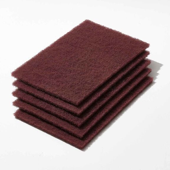 6" x 9"  Very Fine Scuff Pads, Maroon, 20 Sheets image number 0