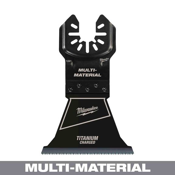 MILWAUKEE&reg; OPEN-LOK&trade; 2-1/2" TITANIUM CHARGED&trade; Bi-Metal Multi-Material Multi-Tool Blade image number 0