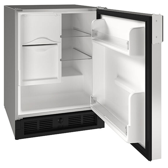 21" Marine Combo Icemaker/Refrigerator, Reversible Hinge, Stainless, 115v image number 1