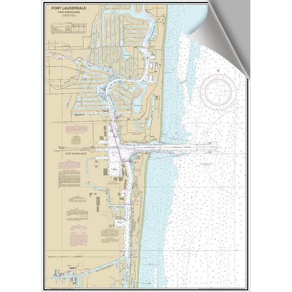 Fort Lauderdale Decorative Nautical Chart image number 0
