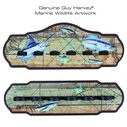 Guy Harvey Ancient Map 6 Rod Wall Rack image number 0
