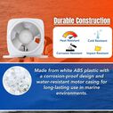 SEAFLO In-Line Blower, 24V 130 CFM 3" Marine Ventilation Fan image number 7