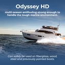 Odyssey HD Multi-Season Copolymer Ablative Antifouling Paint, Black, Gallon image number 5