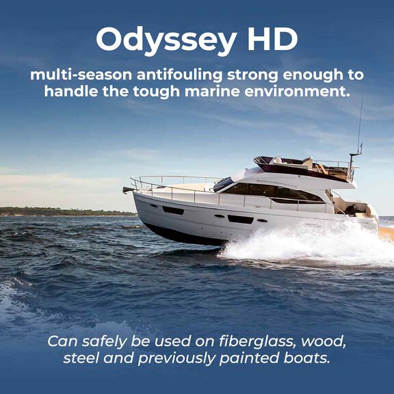 Odyssey HD Multi-Season Copolymer Ablative Antifouling Paint, Black, Gallon image number 5