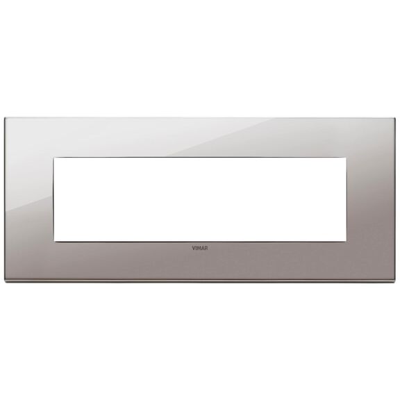 Vimar Eikon Total Look 22657.83 7-Module Cover Plate, Total Black Diamond image number 0
