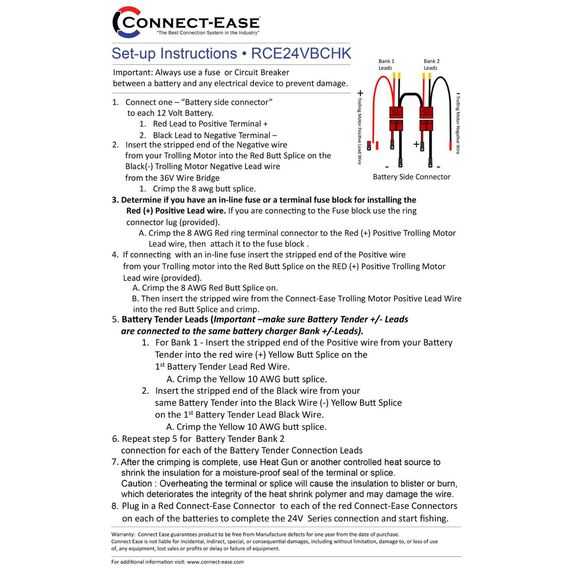 "Game Changer" 24 Volt Series Trolling Motor Connection Kit with On-Board Charging, Lithium Compatible image number 2