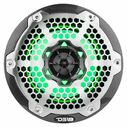 HYDRO 6.5" 2-Way Marine Speakers with Integrated RGB LED Lights, 375 Watts, Black Carbon Fiber image number 1