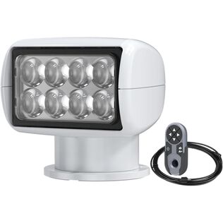SEAFLO 25W LED Remote Control Marine Searchlight, White, 2000 Lumens, 3000K