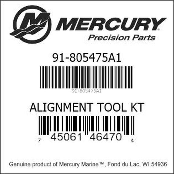 Mercury Marine / Quicksilver Alignment Tool Assembly 91-805475A1 image number 1