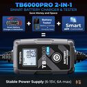 2-in-1 6A Battery Charger & Battery Tester with App image number 4