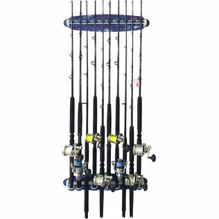 Reel Salty All Weather 3-In-1 Adjustable 10 Rod Storage Rack