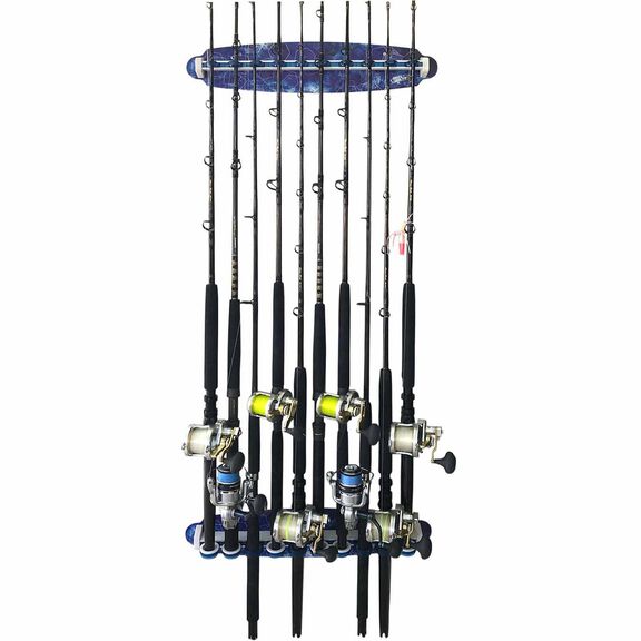 Reel Salty All Weather 3-In-1 Adjustable 10 Rod Storage Rack image number 0