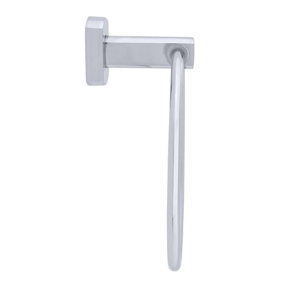 Miah Towel Ring Chrome image number 1