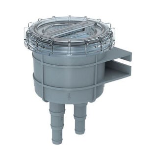 Raw Cooling Water Intake Basket Strainer for Seawater Marine & Boat, Fits 1/2", 5/8", & 3/4" Hose