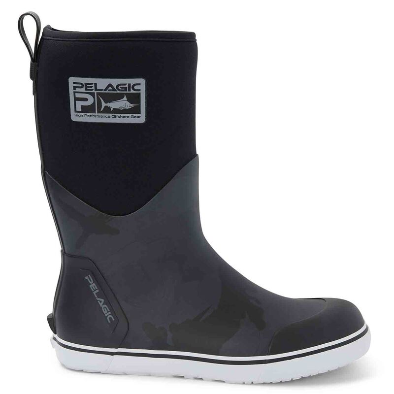 PELAGIC Men's 12" Fish Camo Expedition Deck Boots West Marine