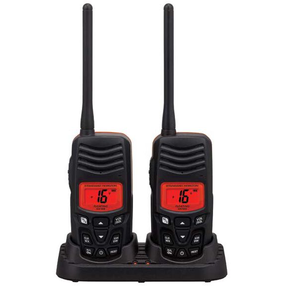 HX100 Floating Handheld VHF Twin Pack image number 0
