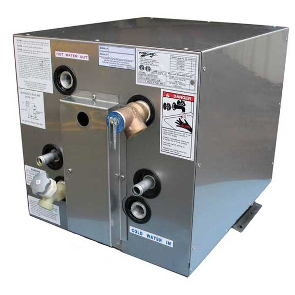 11 Gallon Side Mount Water Heater with Aluminum Case and Front Heat Exchanger, 120V image number 0