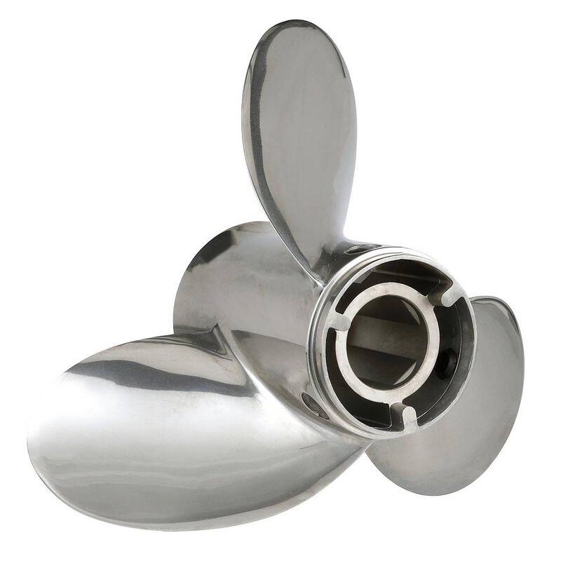 QS5118X Silverado 13" diameter X 18" pitch, 3-Blade Stainless Steel Propeller, Right Hand Rotation, 40 CT, 125 HP image number 1