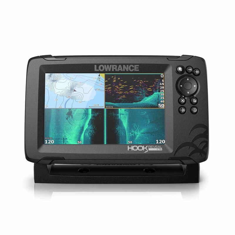 LOWRANCE HOOK Reveal 7 Triple Fishfinder/Chartplotter Combo with