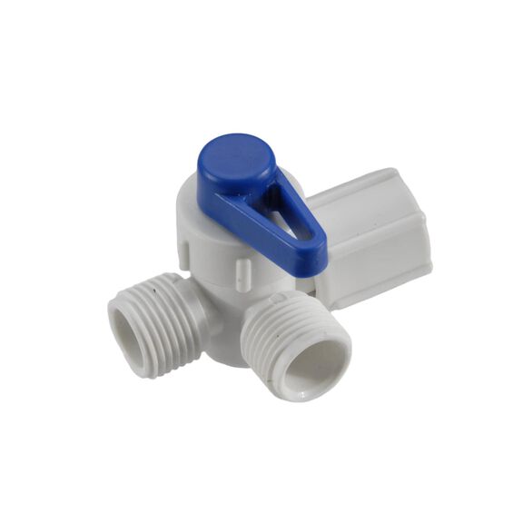 1/2" F Swivel x 1/2" MPT x 1/2" MPT Stacking Manifold Valve  (RED) image number 0