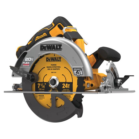 DEWALT 20V MAX* 7-1/4 in. Brushless Cordless Circular Saw with FLEXVOLT Advantage (Tool Only) image number 0